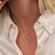 Classic Soft Oval Zirconia Necklace - Silver/Gold