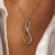 Organic Open Zirconia Necklace - Silver/Gold
