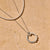 Pearl Zirconia Circle Necklace - Silver