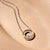 Zirconia Double Circle Necklace - Gold/Silver