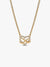 Sparkling Infinity Heart Collier Necklace - 14ct Gold Plating