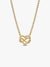 Sparkling Infinity Heart Collier Necklace - 14ct Gold Plating