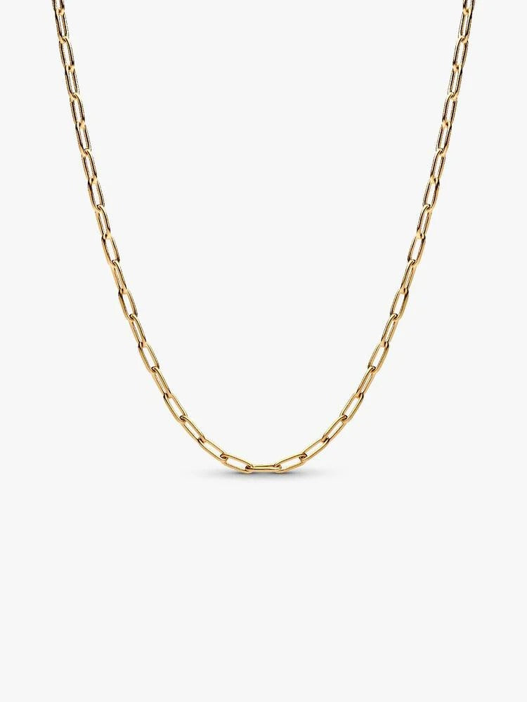 Elongated Link Chain Necklace - 14ct Gold Plated - 363416C00-70