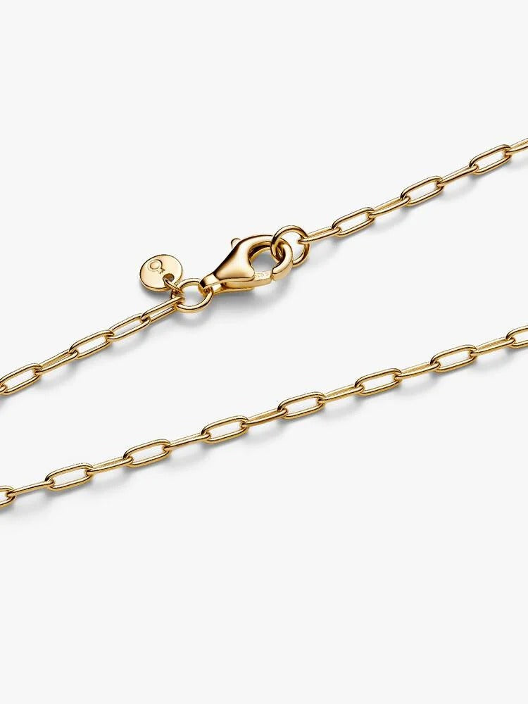 Elongated Link Chain Necklace - 14ct Gold Plated - 363416C00-70