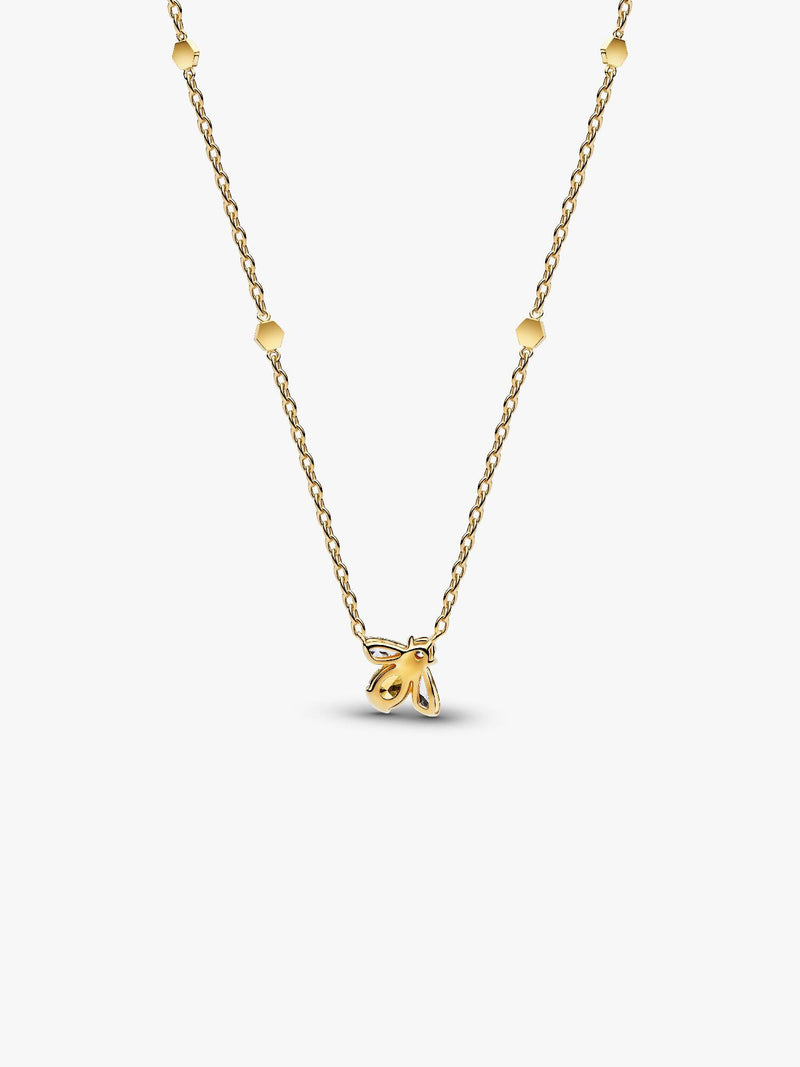 Honey Bee Pendant Necklace - 14ct Gold Plated - 364560C01-45