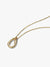 Organically Shaped Stone-Set Pendant Necklace - 14ct Gold Plating