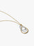 Two-Tone Double Pendant Necklace - Sterling Silver, 14ct Gold Plating