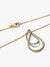Two-Tone Double Pendant Necklace - Sterling Silver, 14ct Gold Plating