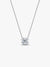 Sparkling Lucky Clover Pendant Necklace - Sterling Silver - 394502C01-45