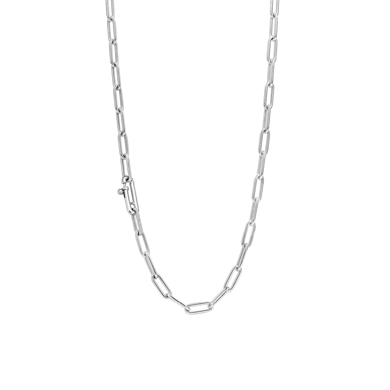 Closed Forever Chain Necklace - Silver