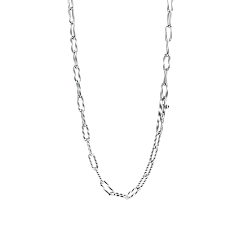 Closed Forever Chain Necklace - Silver