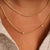 Milano CZ Necklace - Gold - 3978ZY/42