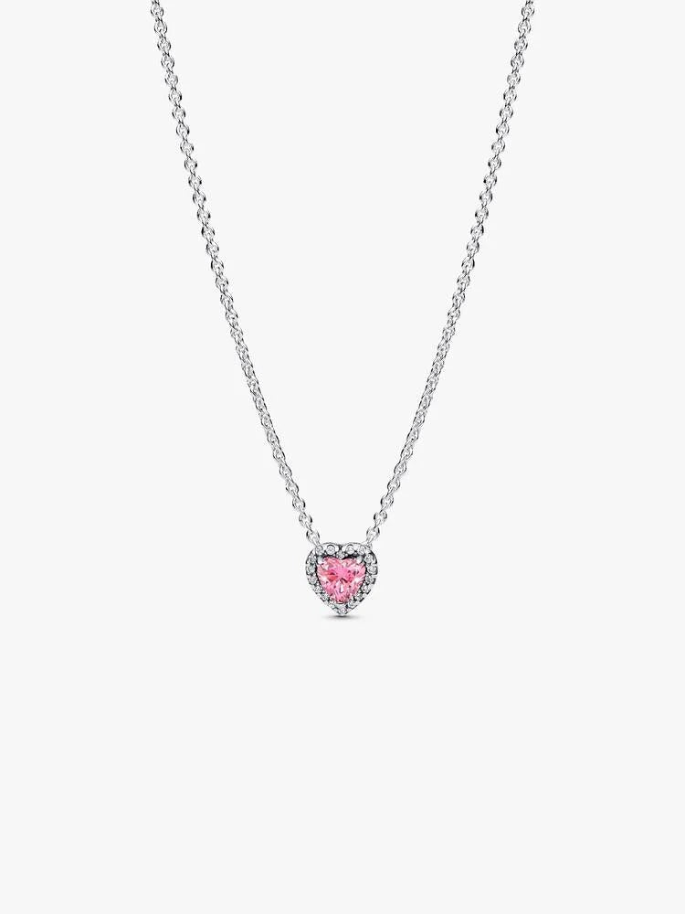 Elevated Heart Necklace - Sterling Silver