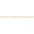 14ct Yellow Gold Filled Flat Cable Chain with Pink Beads