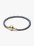 Blue Cord Box Chain Bracelet - 14ct Gold Plating