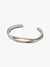 Entwined Two-Tone Open Bangle - Sterling Silver/14ct Gold Plating