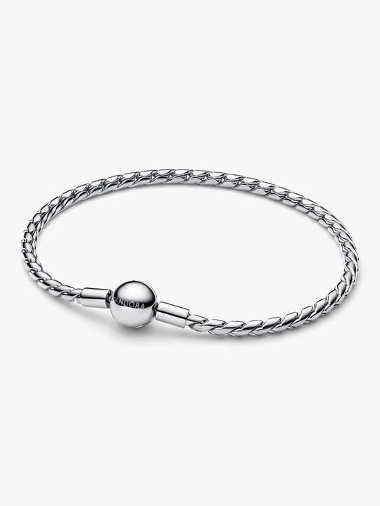Round Clasp Wing Chain Bracelet - Sterling Silver - 594028C00