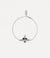 New Diamante Heart Bracelet - Silver/Black - 6102021T-02P136