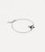 New Diamante Heart Bracelet - Silver/Black - 6102021T-02P136