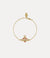New Diamante Heart Bracelet - Gold/Rose - 6102021T-02RA16