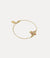 New Diamante Heart Bracelet - Gold/Rose - 6102021T-02RA16