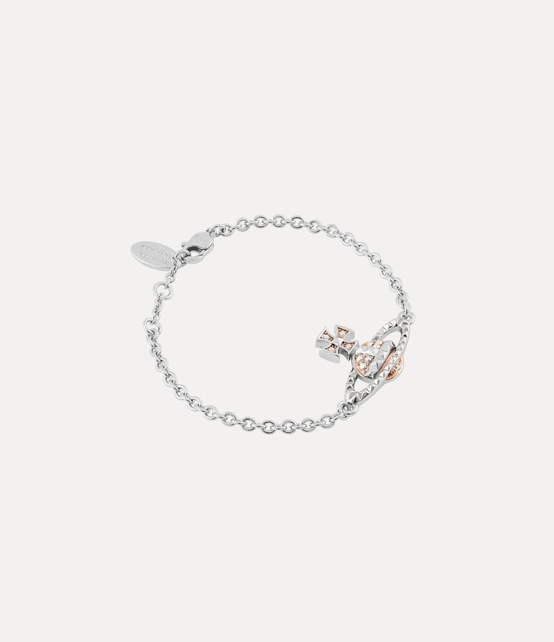 Mayfair Bas Relief Bracelet - Silver/Pink - 61020237-02W205