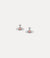 Nano Solitaire Stud Earrings - Silver/Rose - 62010037-02P783