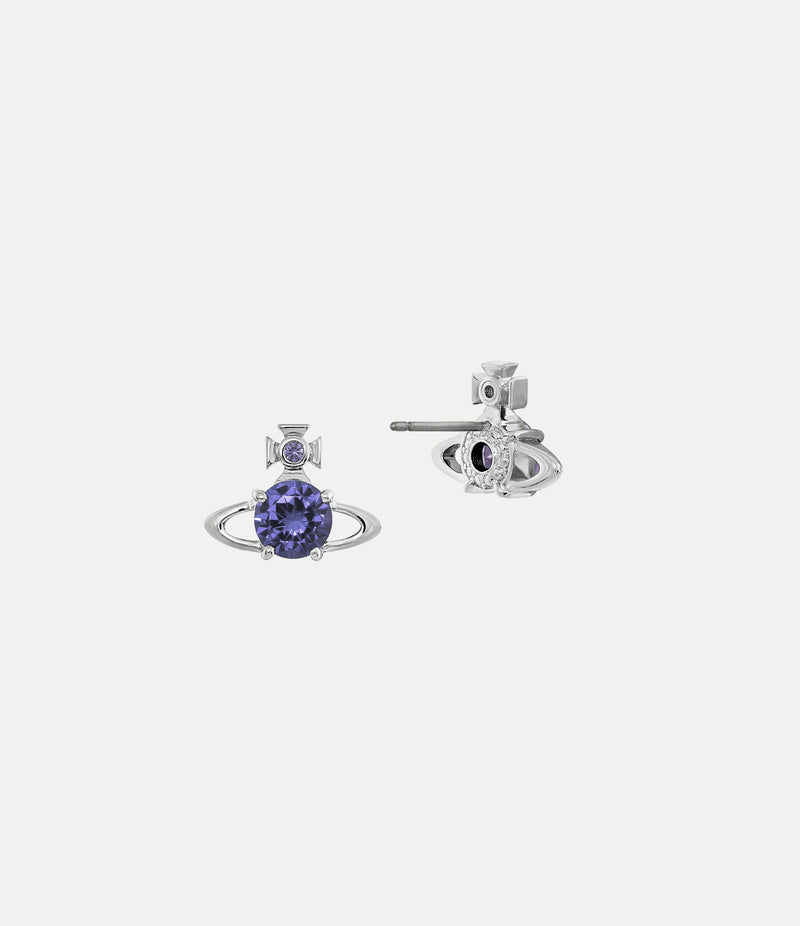 Reina Stud Earrings - Silver/Lavender -  62010070-02P250