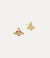 New Diamante Heart Earrings - Gold/Rose - 6201033K-02RA16