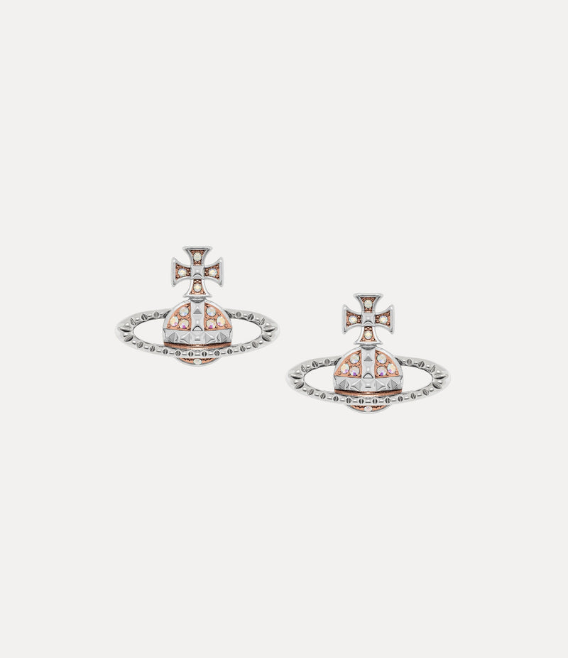 Mayfair Bas Relief Earrings - Silver/Rose - 6201035E-02W205