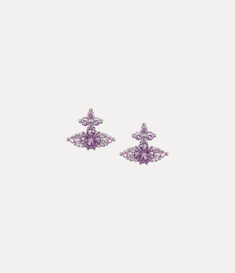 Feodorita Earrings - Silver/Lavender - 62010388-02P250