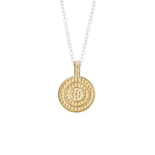 Circle Of Life Necklace - Gold/Silver - 0627NGG-TWT