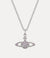 Mini Bas Relief Pendant - Silver/Violet - 63020086-02P491