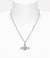 Mini Bas Relief Pendant - Silver/Aqua - 63020086-02P763