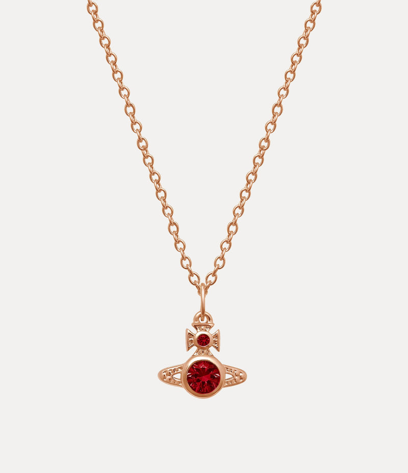 London Orb Pendant - RoseGold/Red - 63020278-02G366