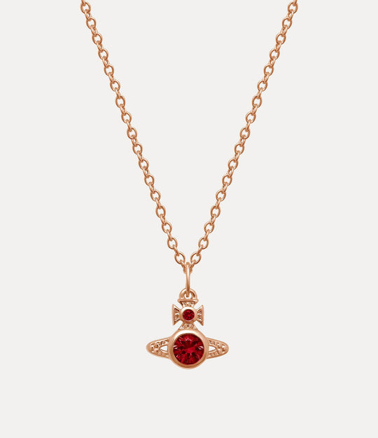 London Orb Pendant - RoseGold/Red - 63020278-02G366