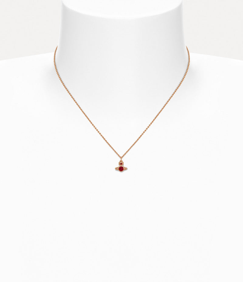 London Orb Pendant - RoseGold/Red - 63020278-02G366
