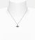 New Diamante Heart Pendant - Silver/Black - 630203BM-02P136