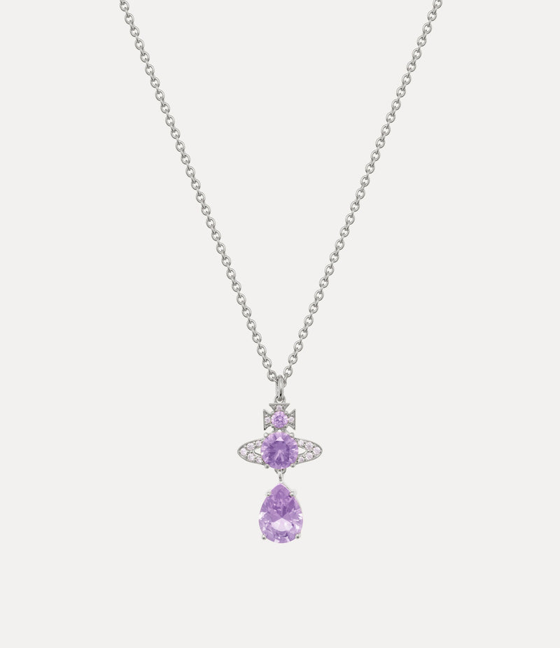 Ismene Drop Pendant - Silver/Lavender - 630203D5-02P782