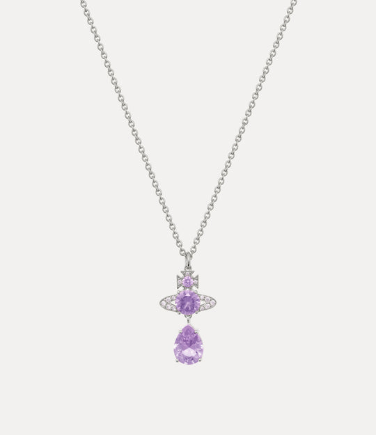 Ismene Drop Pendant - Silver/Lavender - 630203D5-02P782
