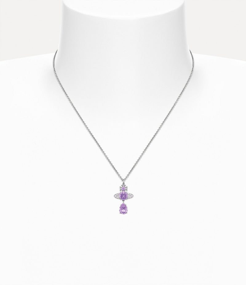 Ismene Drop Pendant - Silver/Lavender - 630203D5-02P782