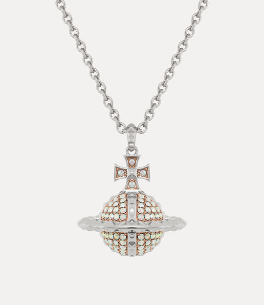 Mayfair Large Orb Pendant - Silver/Rose Gold - 630203EE-02W205