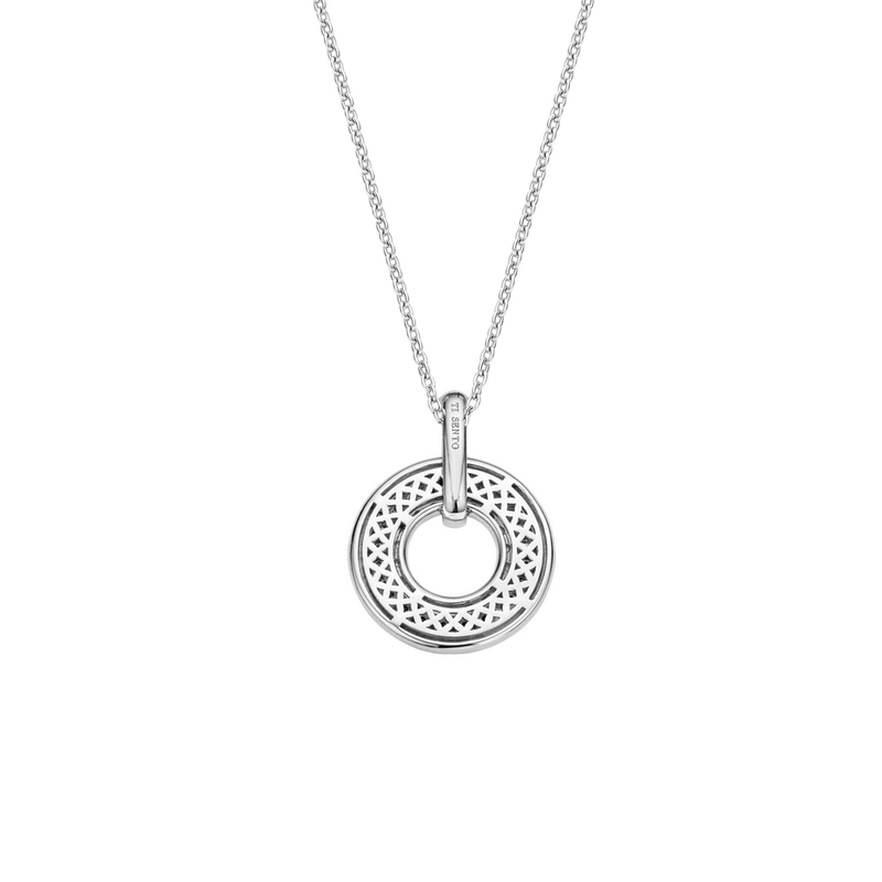 Structure Circle Necklace - L model - Silver - 6710ZI