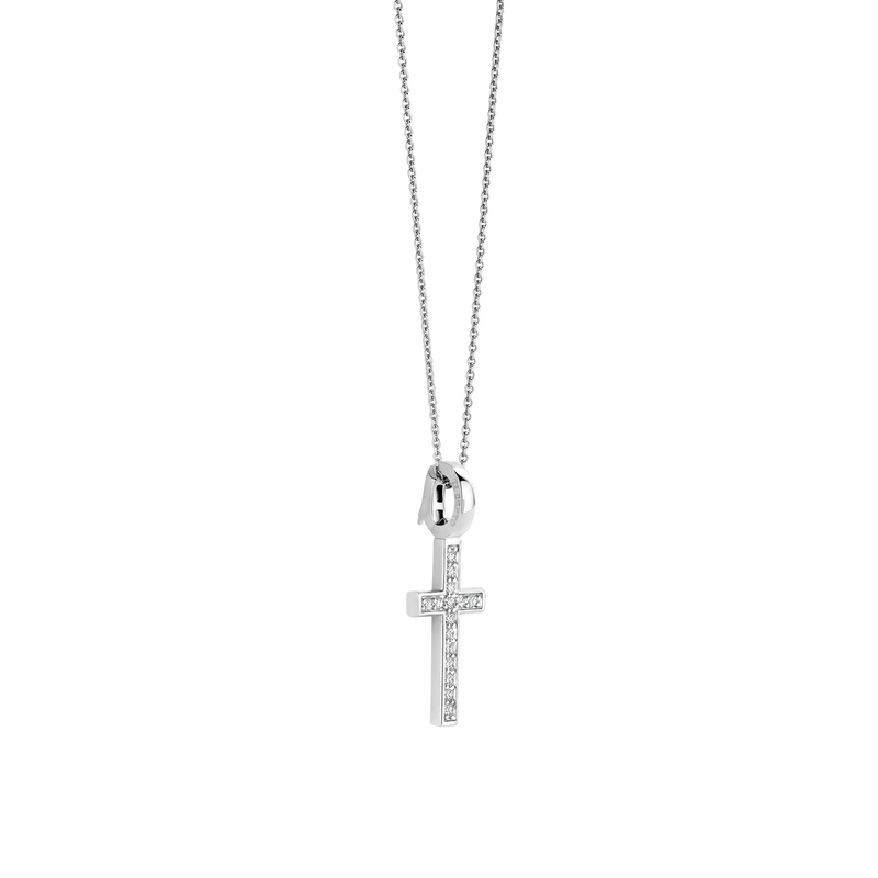Faith Necklace with Pendant - Silver