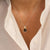 Blue Cushion Structure Necklace with Pendant - Gold/Silver