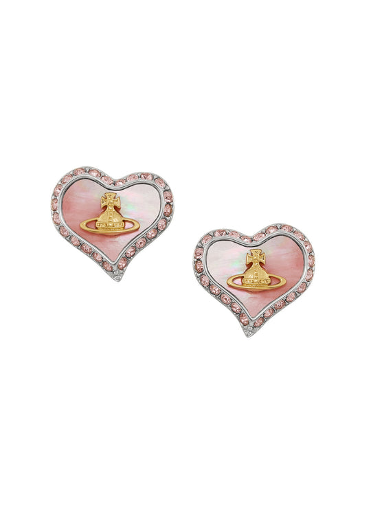 Petra Earrings - Silver/Gold/Coral - 62010074-02P659