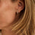 Stardust Small Tennis Hoops - Gold