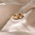 Stardust Small Tennis Hoops - Gold