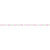925 Sterling Silver Flat Cable Chain with Pink Beads