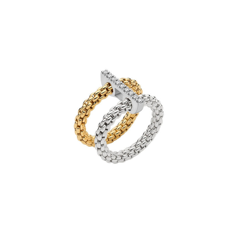 Prima Flex'It Diamond Ring, Medium - 18ct Yellow/White Gold - 74008AX_BB_2_XBX_00M